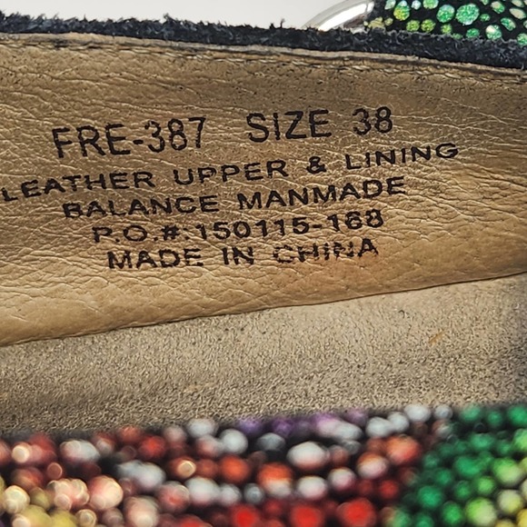 Alegria Freesia Rainbow Mosaic Mule Clog Slingback Shoes Size 38 US 8 Comfort - Picture 5 of 8